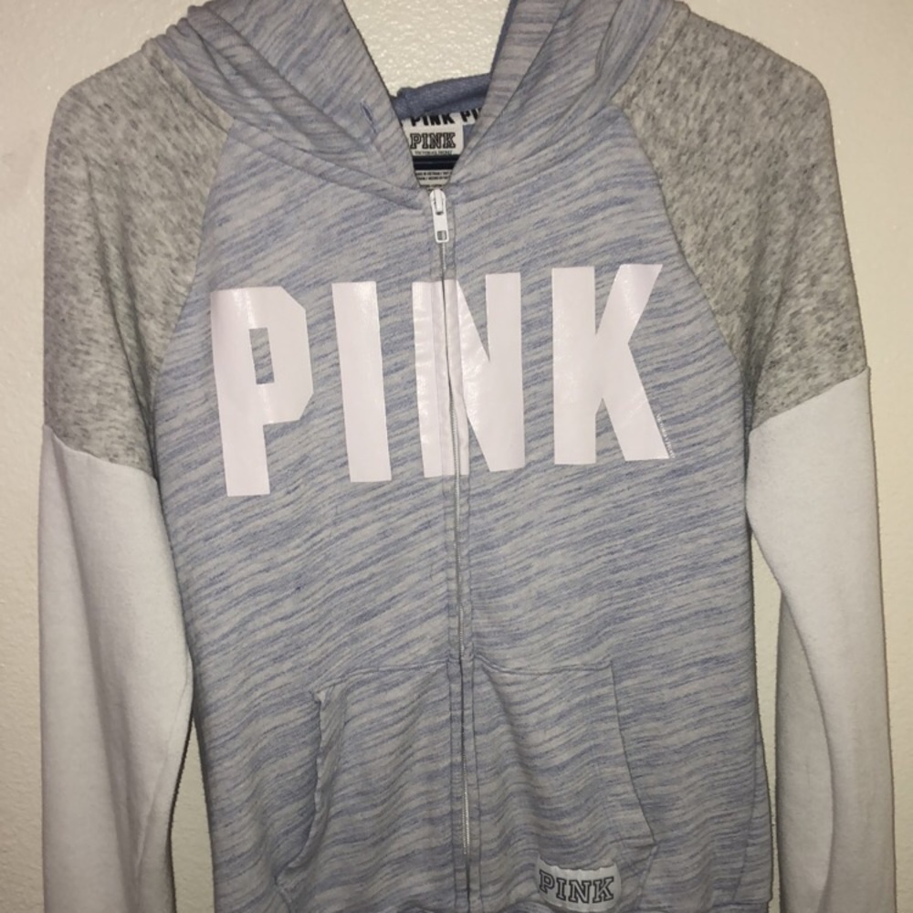 pink zip jacket
